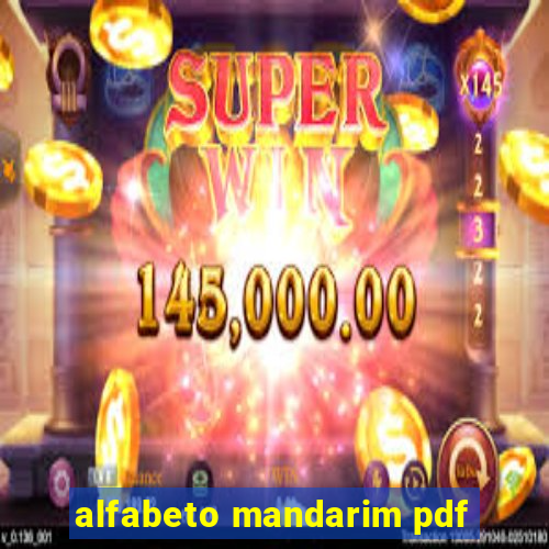 alfabeto mandarim pdf